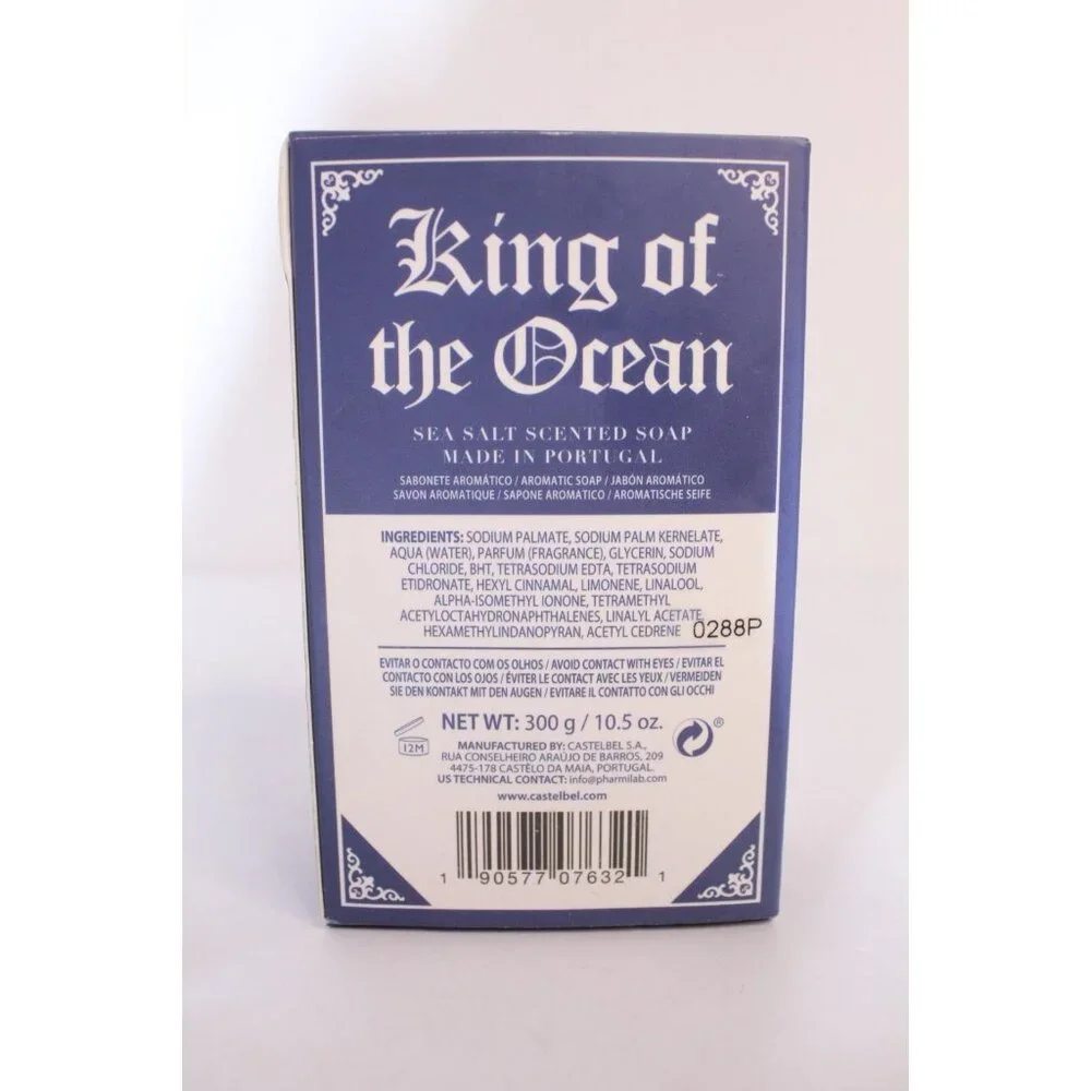 Castebel King of the Ocean Sea Salt Aromatic Scented Soap 10.5 oz. NIB‎